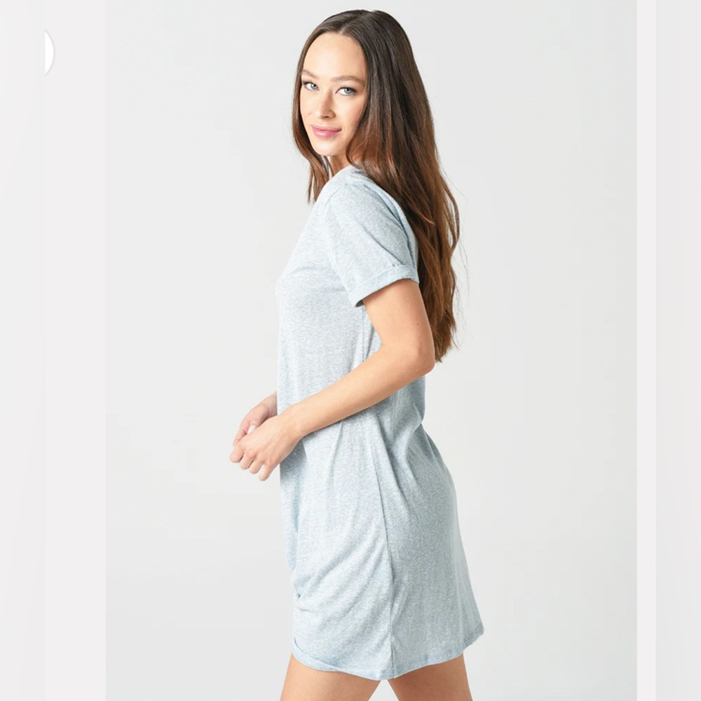 Z Supply The Triblend Side Knot Short Dress - Picture 2 of 4